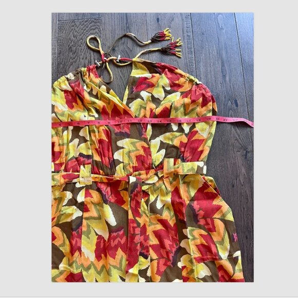 Farm Rio x Anthropologie Fruit Print Jumpsuit, Size L, Wide Leg, One Piece, NWT - Picture 10 of 12